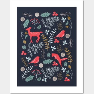 Woodland Creatures (Arctic) Posters and Art